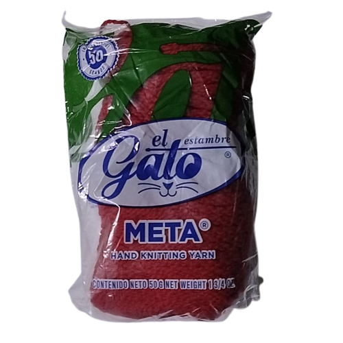 Estambre El Gato Meta - Mantiene el color después de lavados
