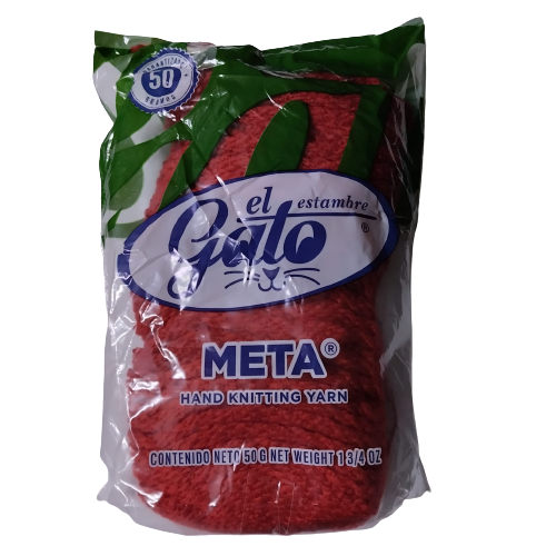 Estambre El Gato Meta - Rendimiento óptimo por madeja