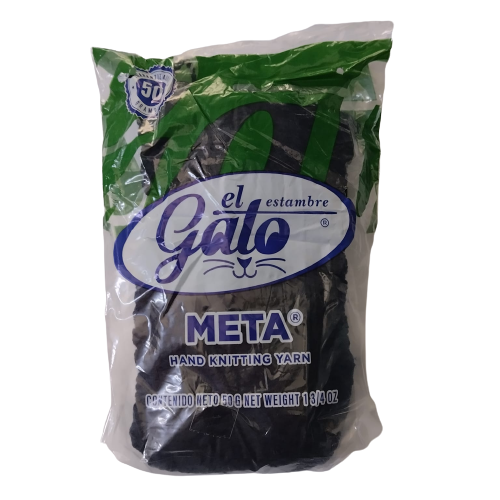 Estambre Gato Meta Negro 4699B