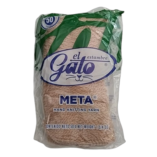 Estambre acrílico El Gato Meta - Madeja de 50g para manualidades