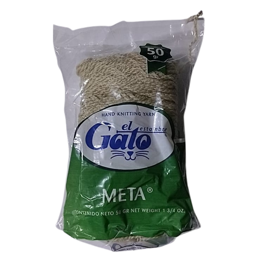 Madeja El Gato Meta acrílico 50 gramos durabilidad garantizada tejido crochet