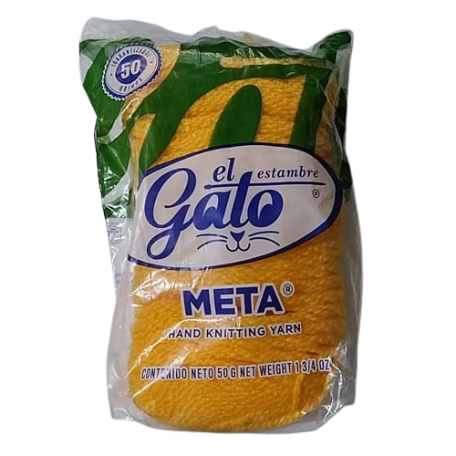 Madeja acrílico 50 gramos El Gato Meta calidad mexicana crochet tejido