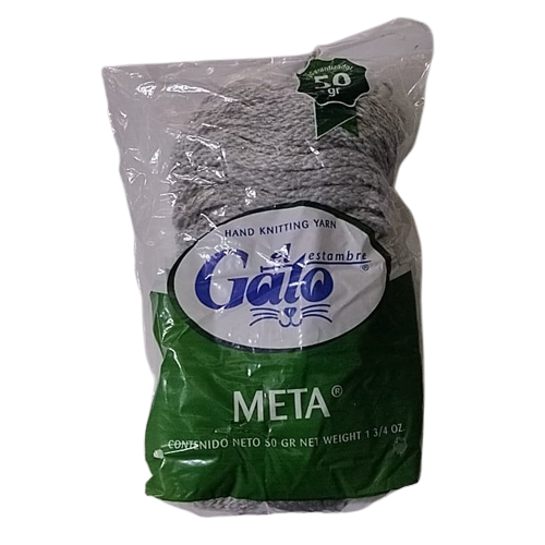 Madeja acrílico alto volumen 50 gramos El Gato Meta tejido crochet