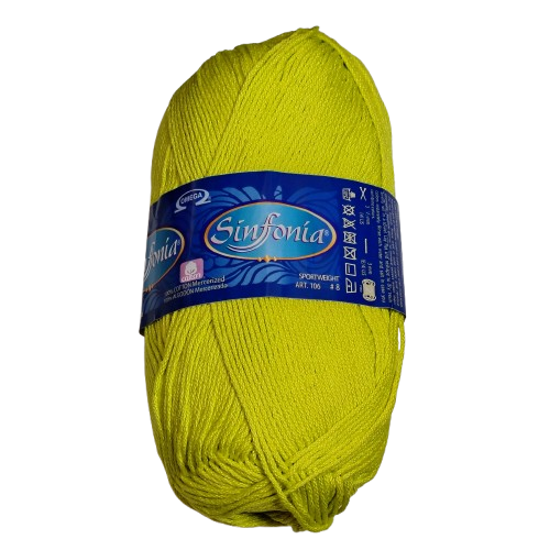Hilaza Sinfonía 100 gramos - 100% Algodón Mercerizado para Crochet y Tejido