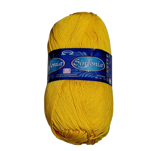 Hilaza Sinfonía 100 gramos - 100% Algodón Mercerizado para Crochet y Tejido