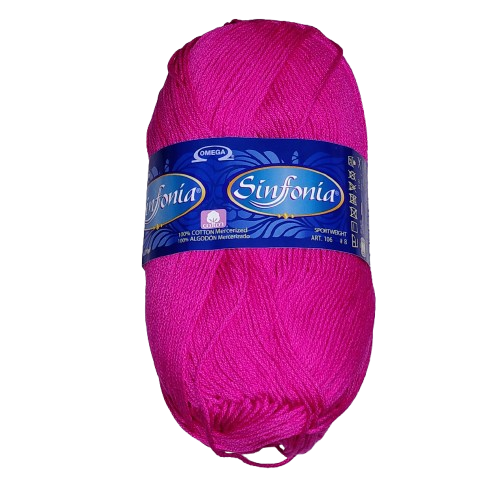 Hilaza Sinfonía 100 gramos - 100% Algodón Mercerizado para Crochet y Tejido