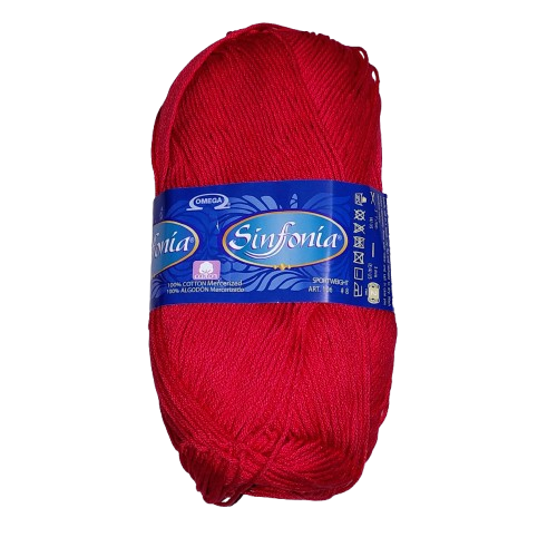 Hilaza Sinfonía 100 gramos - 100% Algodón Mercerizado para Crochet y Tejido