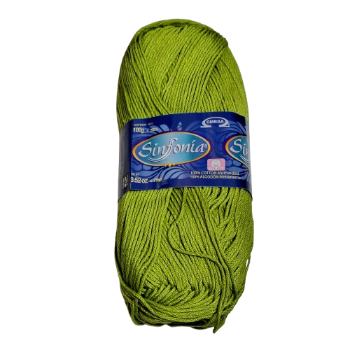 Hilaza Sinfonía 100 gramos - 100% Algodón Mercerizado para Crochet y Tejido